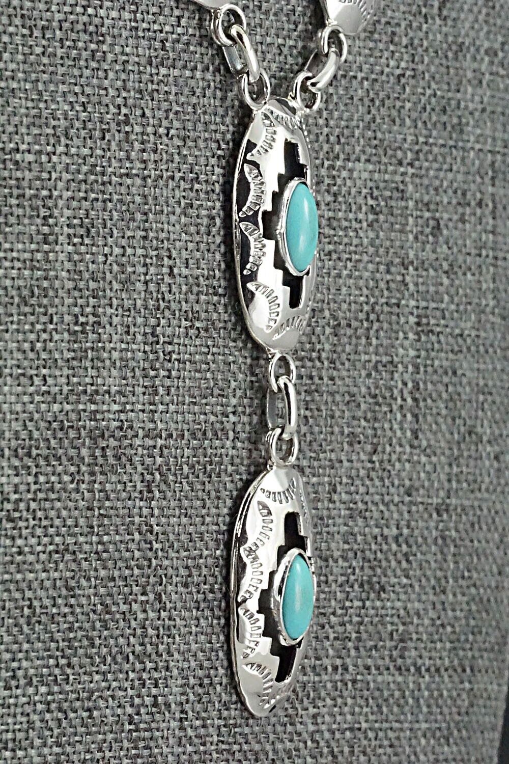 Turquoise & Sterling Silver Necklace - Bobby Platero