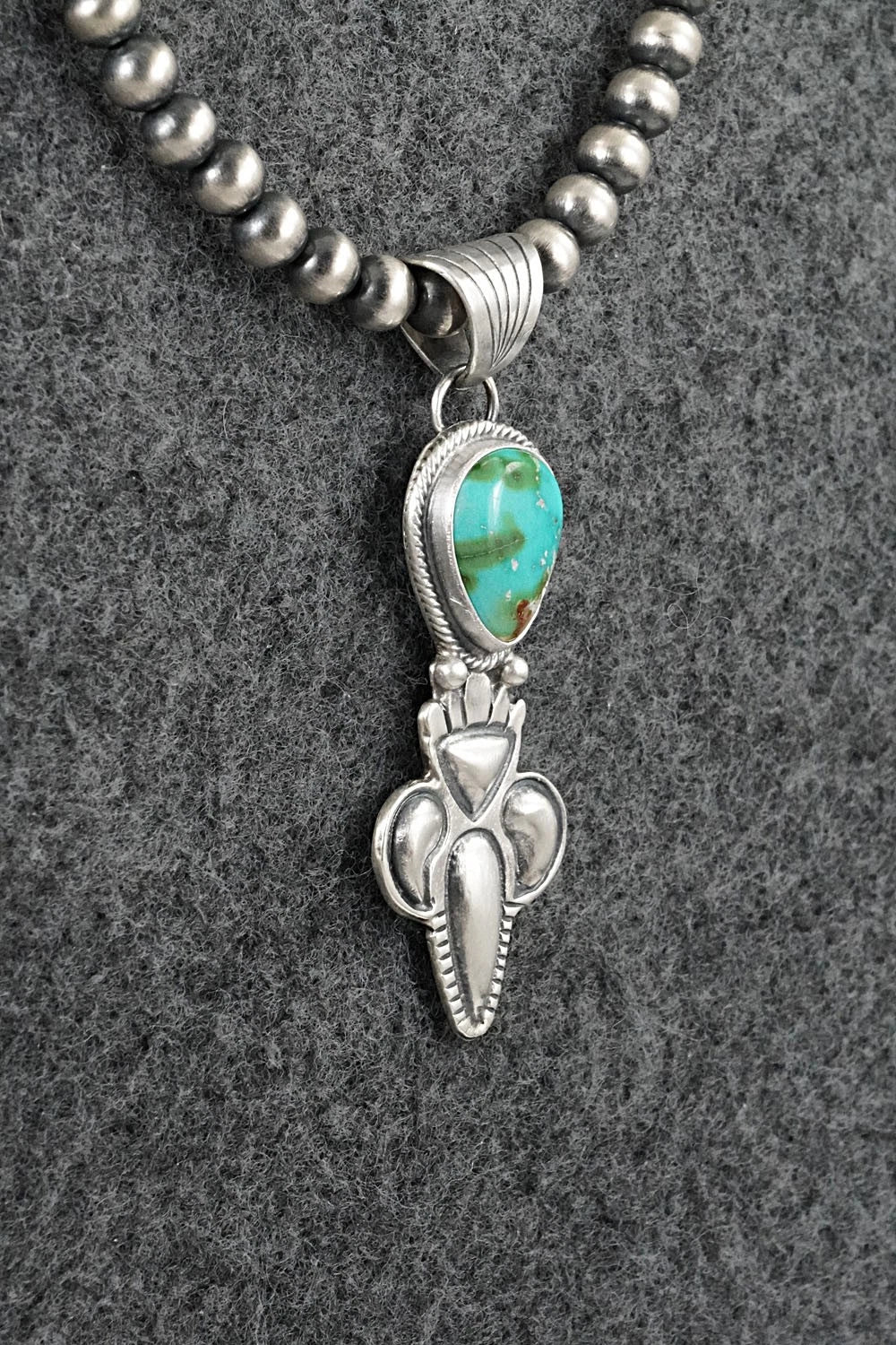 Turquoise & Sterling Silver Necklace - Gary Shorty