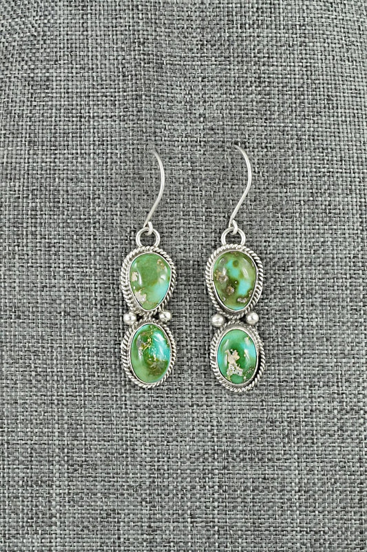 Turquoise & Sterling Silver Earrings - Eugene Gruber