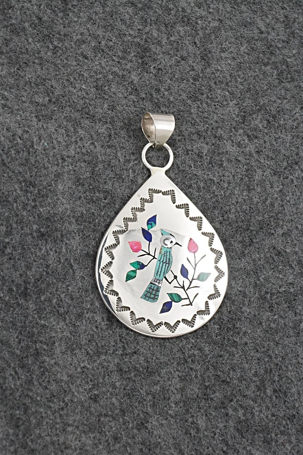 Multi-Stone & Sterling Silver Pendant - Raymond Boyd