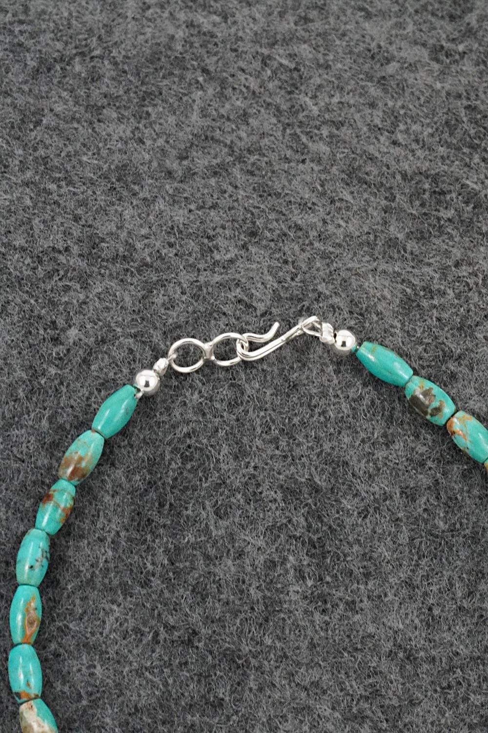Turquoise & Sterling Silver Bracelet - Doreen Jake