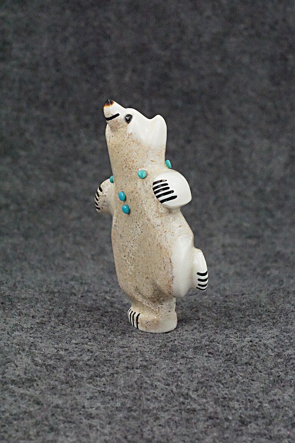 Dancing Bear Zuni Fetish Carving - Claudia Peina