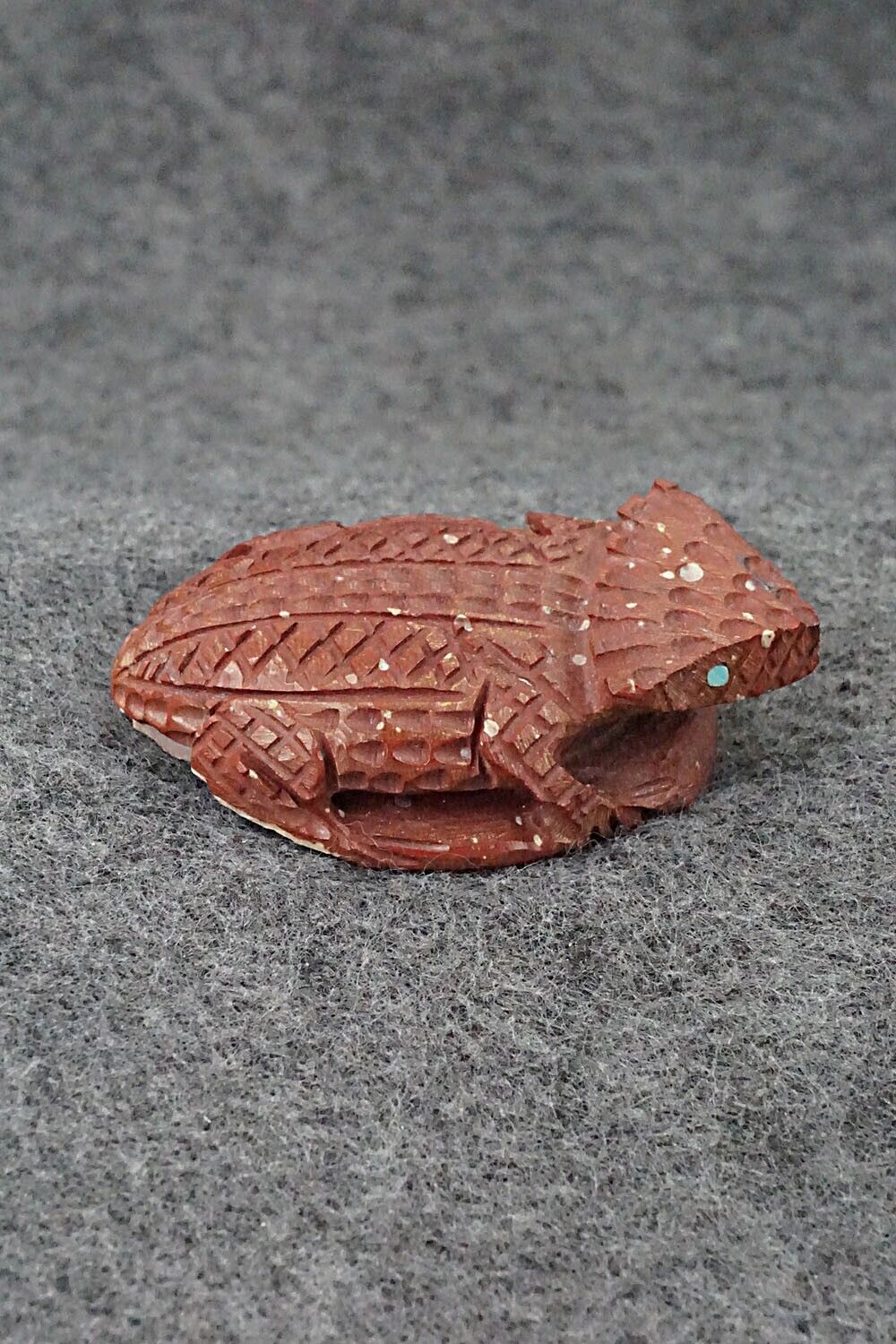 Horned Toad Zuni Fetish Carving - Jensen Charlie