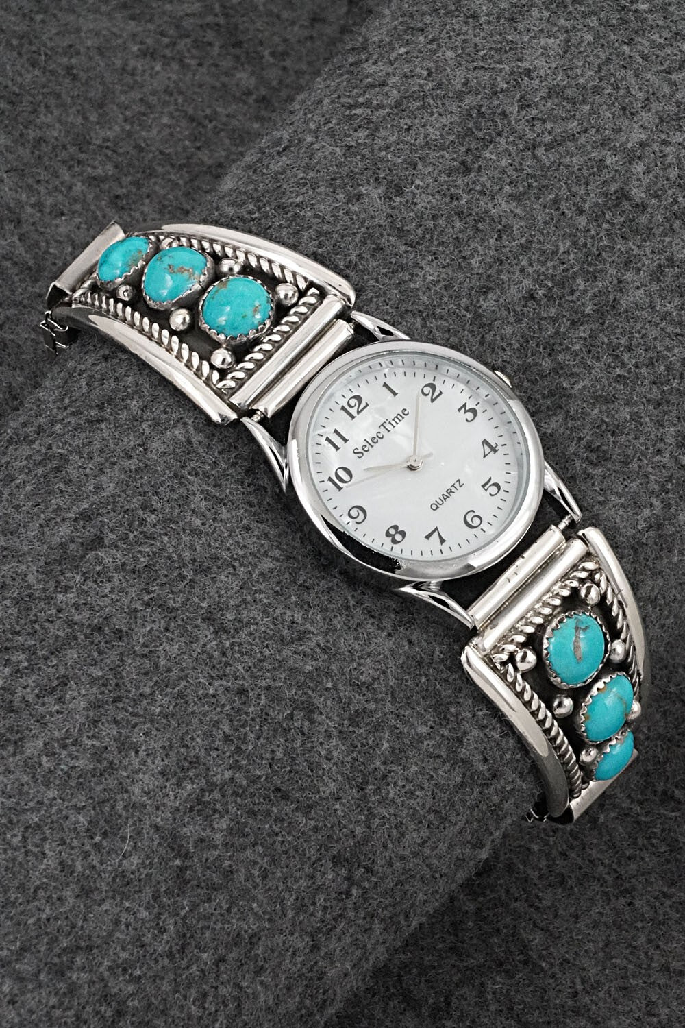 Turquoise & Sterling Silver Watch Bracelet - Paul Largo
