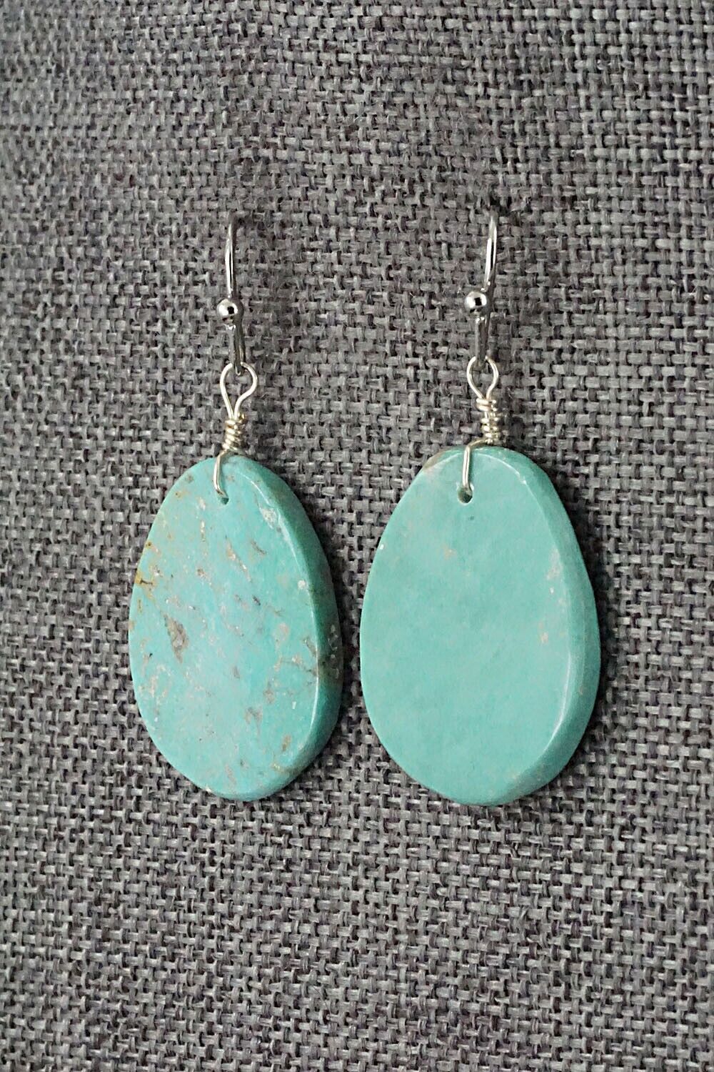Turquoise & Sterling Silver Earrings - Joe Garcia