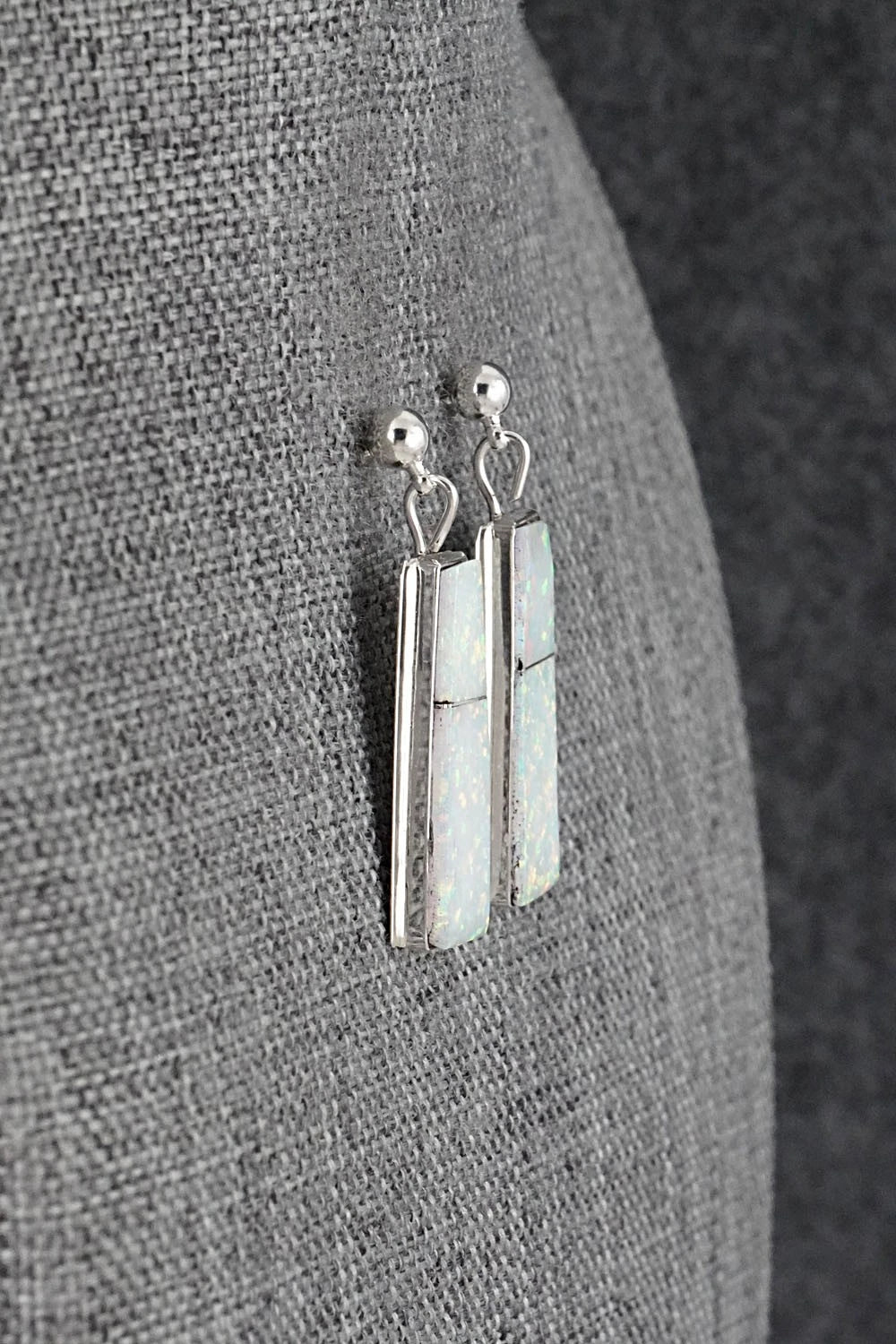Opalite & Sterling Silver Earrings - Brenda Pete