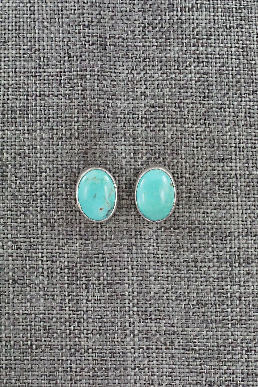 Turquoise & Sterling Silver Earrings - Marco Begaye