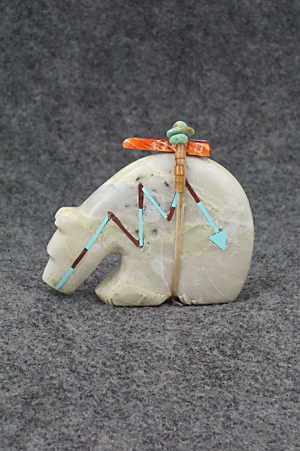 Bear Zuni Fetish Carving - Donavan Laiwakete