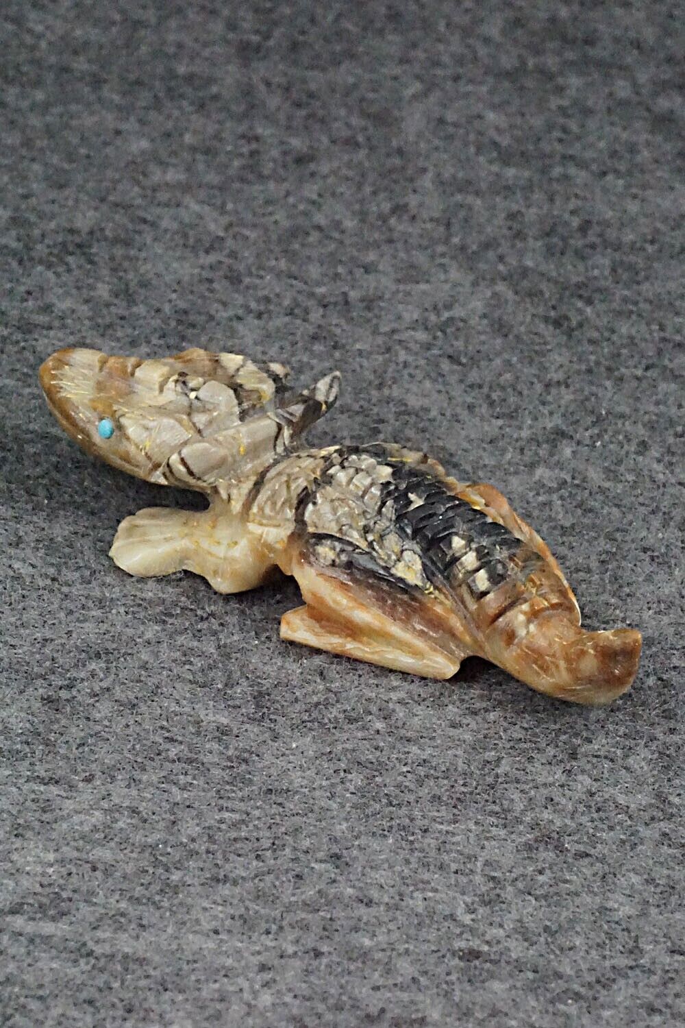 Horned Toad Zuni Fetish Carving - Dana Malani
