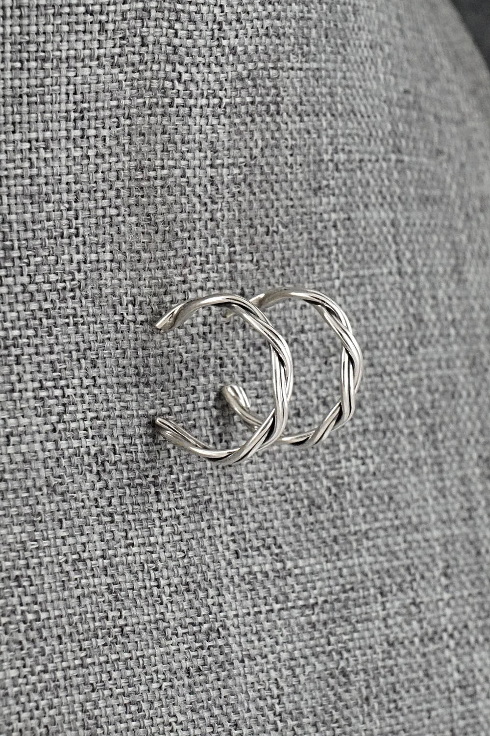 Sterling Silver Hoop Earrings - Elaine Tahe