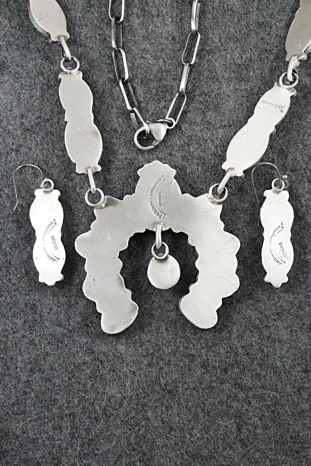 Turquoise & Sterling Silver Squash Blossom Set - Kathleen Livingston