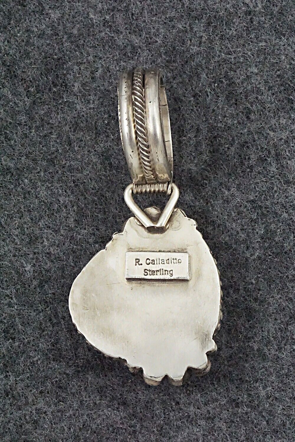 Turquoise & Sterling Silver Pendant - Rosita Calladitto