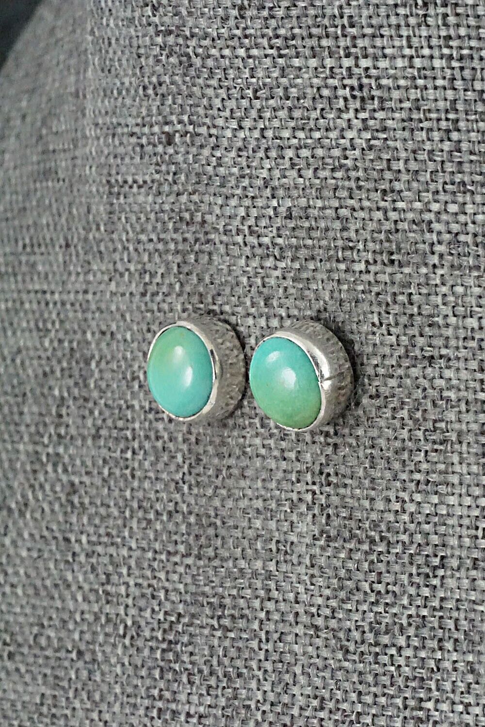 Turquoise & Sterling Silver Earrings - Marco Begaye