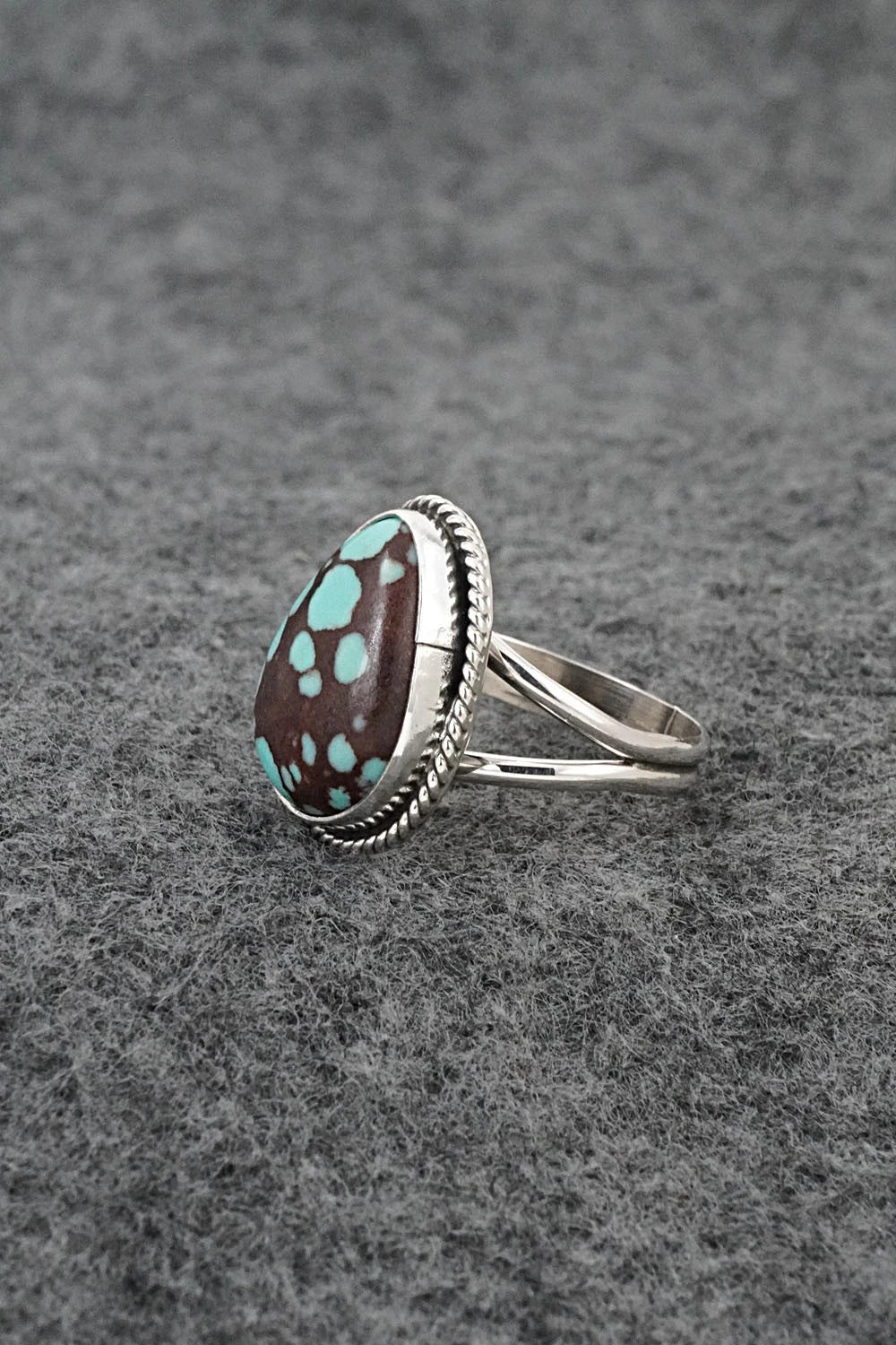 Turquoise & Sterling Silver Ring - Eugene Gruber - Size 6