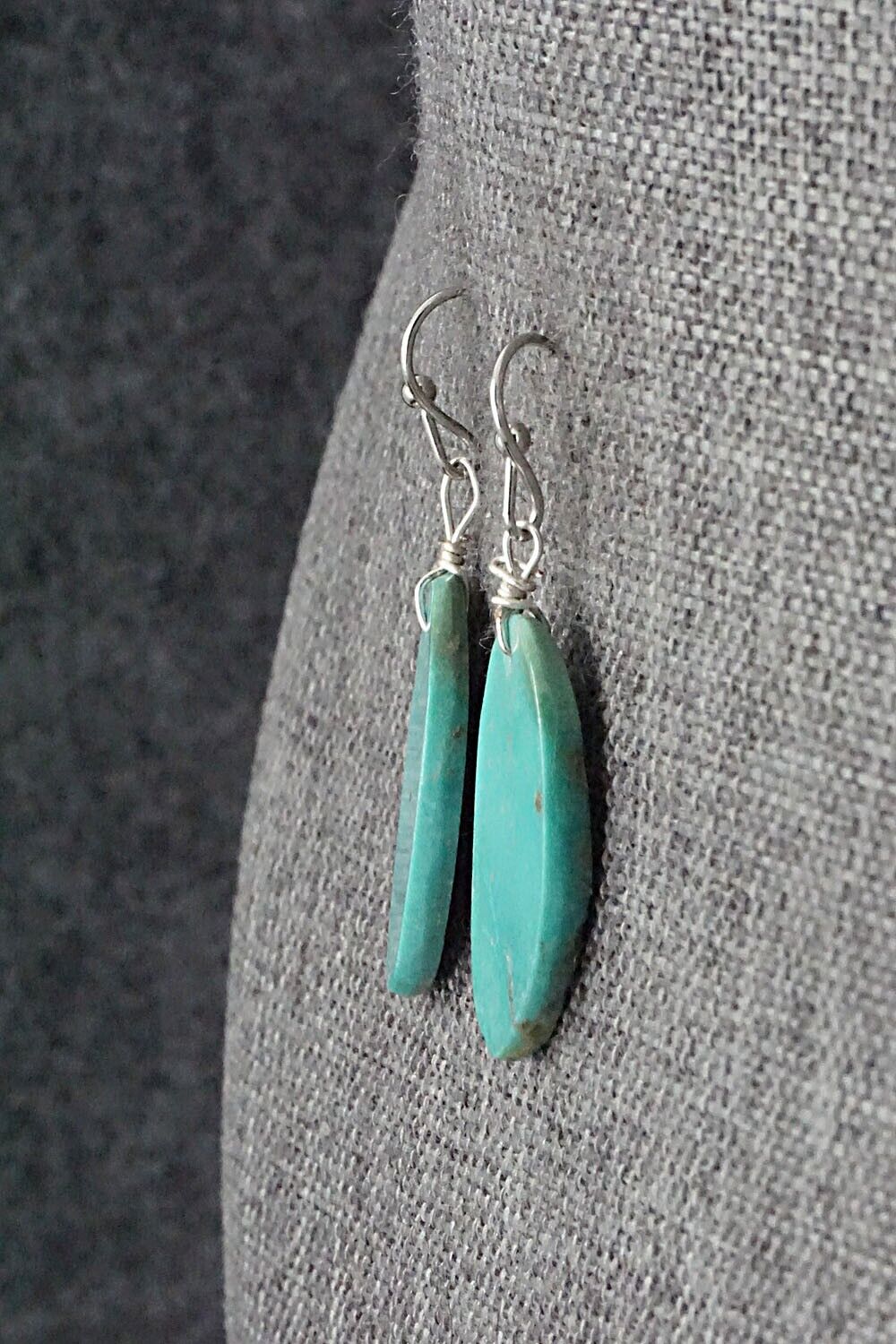 Turquoise & Sterling Silver Earrings - Joe Garcia