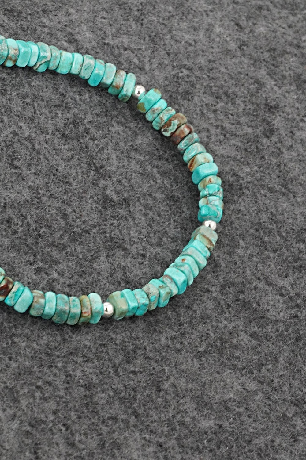 Turquoise & Sterling Silver Bracelet - Doreen Jake