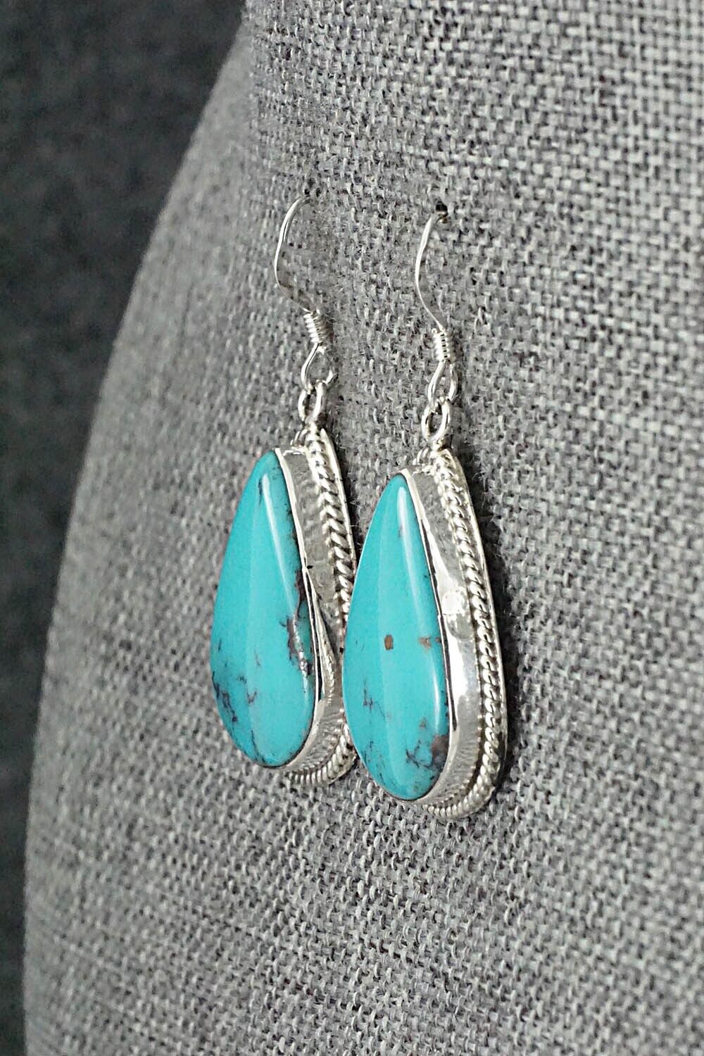 Turquoise & Sterling Silver Earrings - Sharon McCarthy
