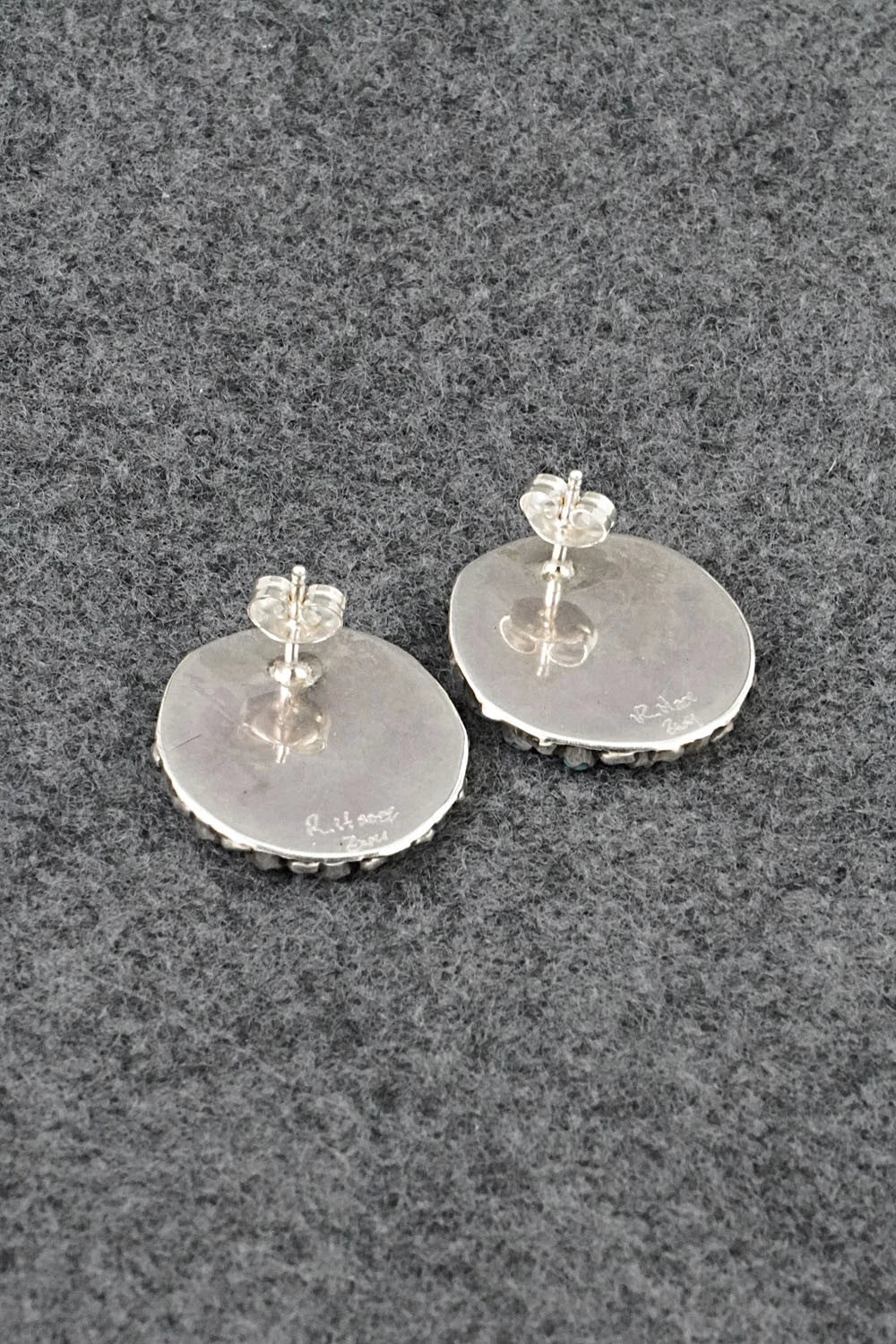 Turquoise & Sterling Silver Earrings - Randy Hooee
