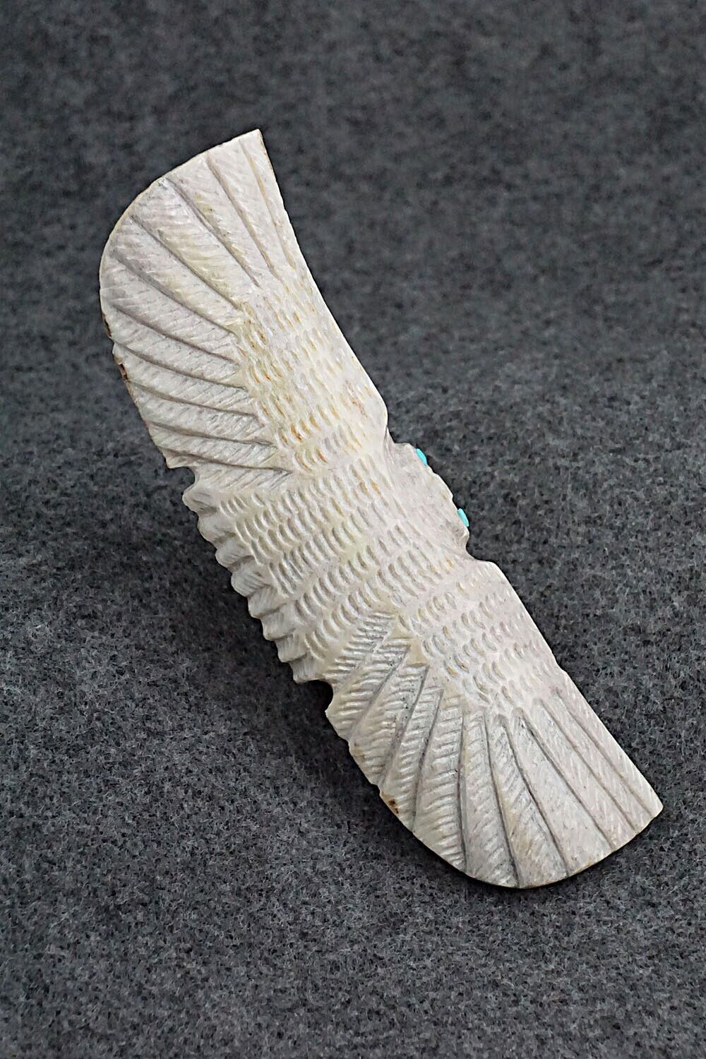 Owl Zuni Fetish Carving - Garrick Weeka