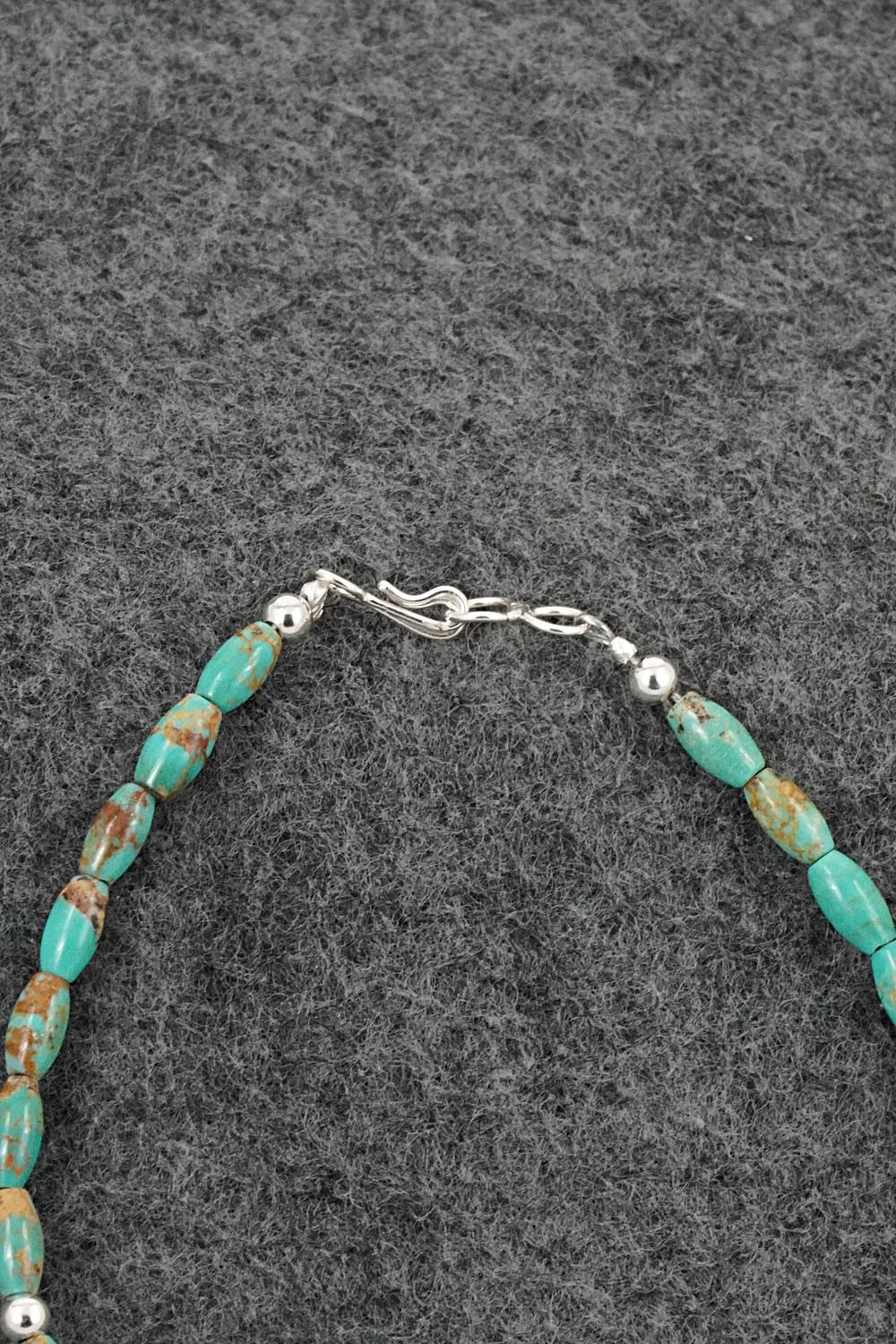 Turquoise & Sterling Silver Bracelet - Doreen Jake