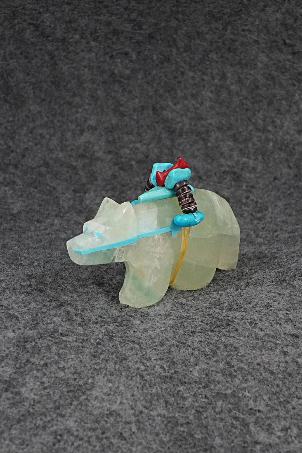 Wolf Zuni Fetish Carving - Rodney Laiwakete