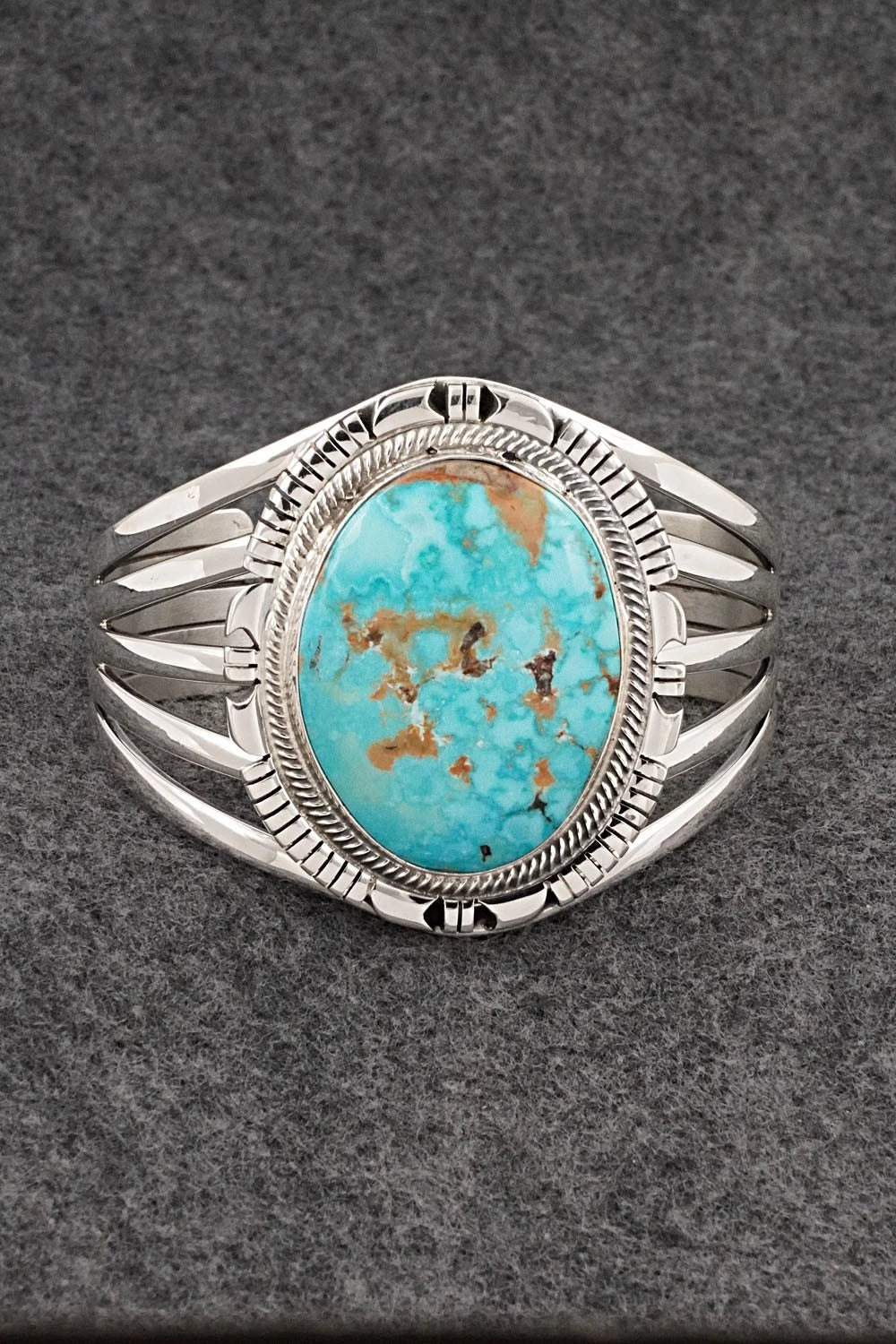 Turquoise & Sterling Silver Bracelet - Thomas Yazzie