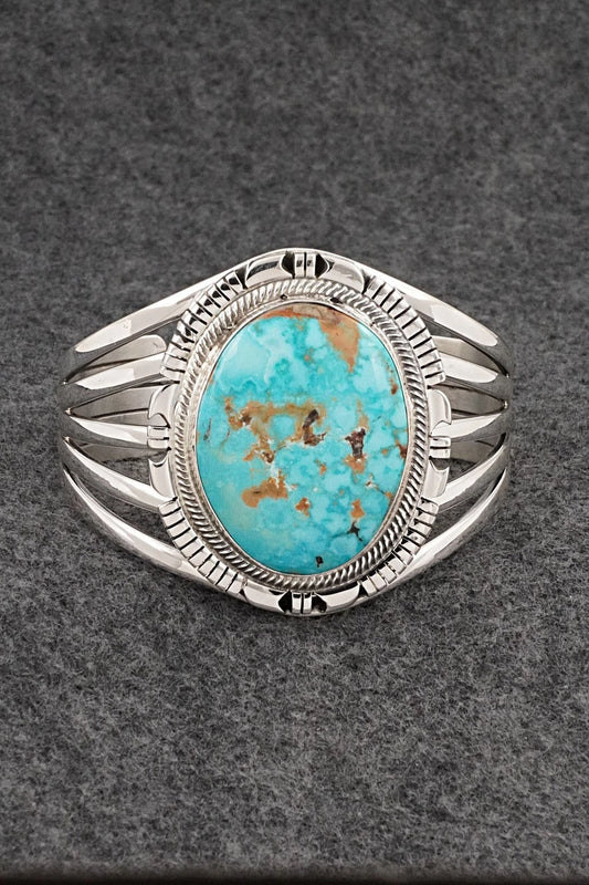 Turquoise & Sterling Silver Bracelet - Thomas Yazzie