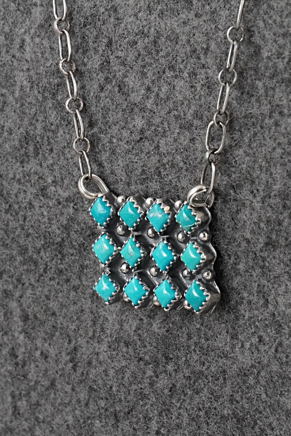 Turquoise & Sterling Silver Necklace - Melissa Anderson
