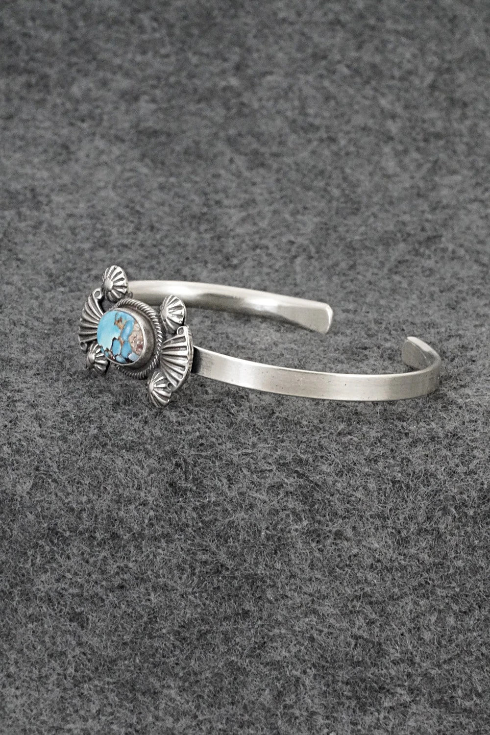 Turquoise & Sterling Silver Bracelet - Genevieve Francisco