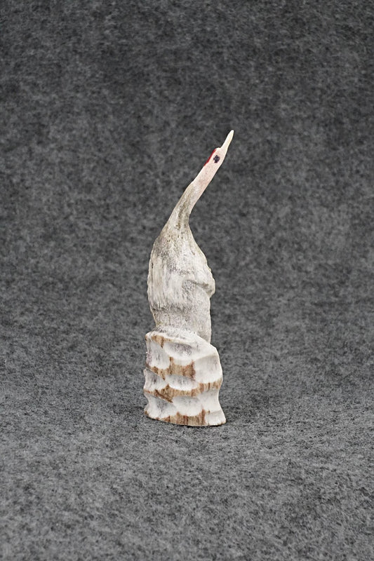 Crane Zuni Fetish Carving - Ruben Najera