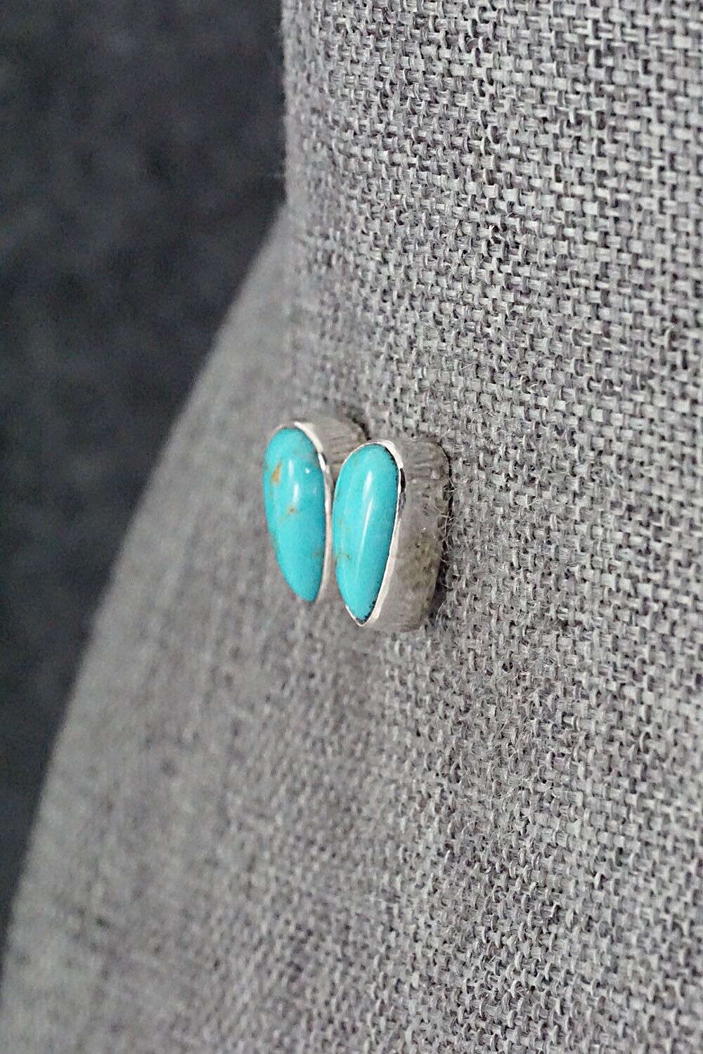Turquoise & Sterling Silver Earrings - Marco Begaye