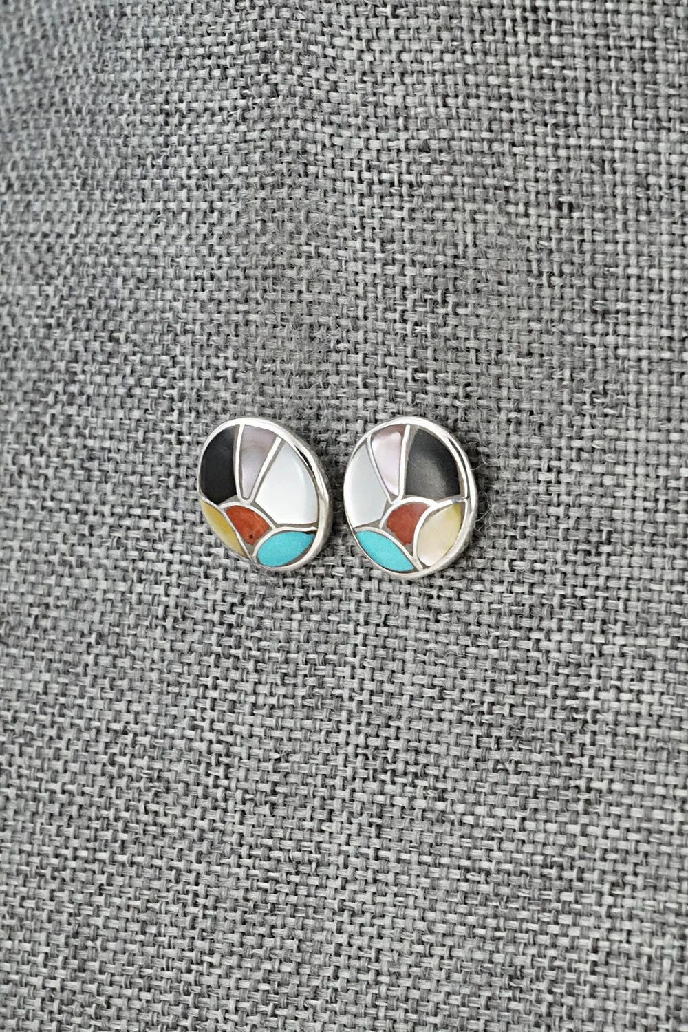 Multi-Stone & Sterling Silver Earrings - Orena Leekya
