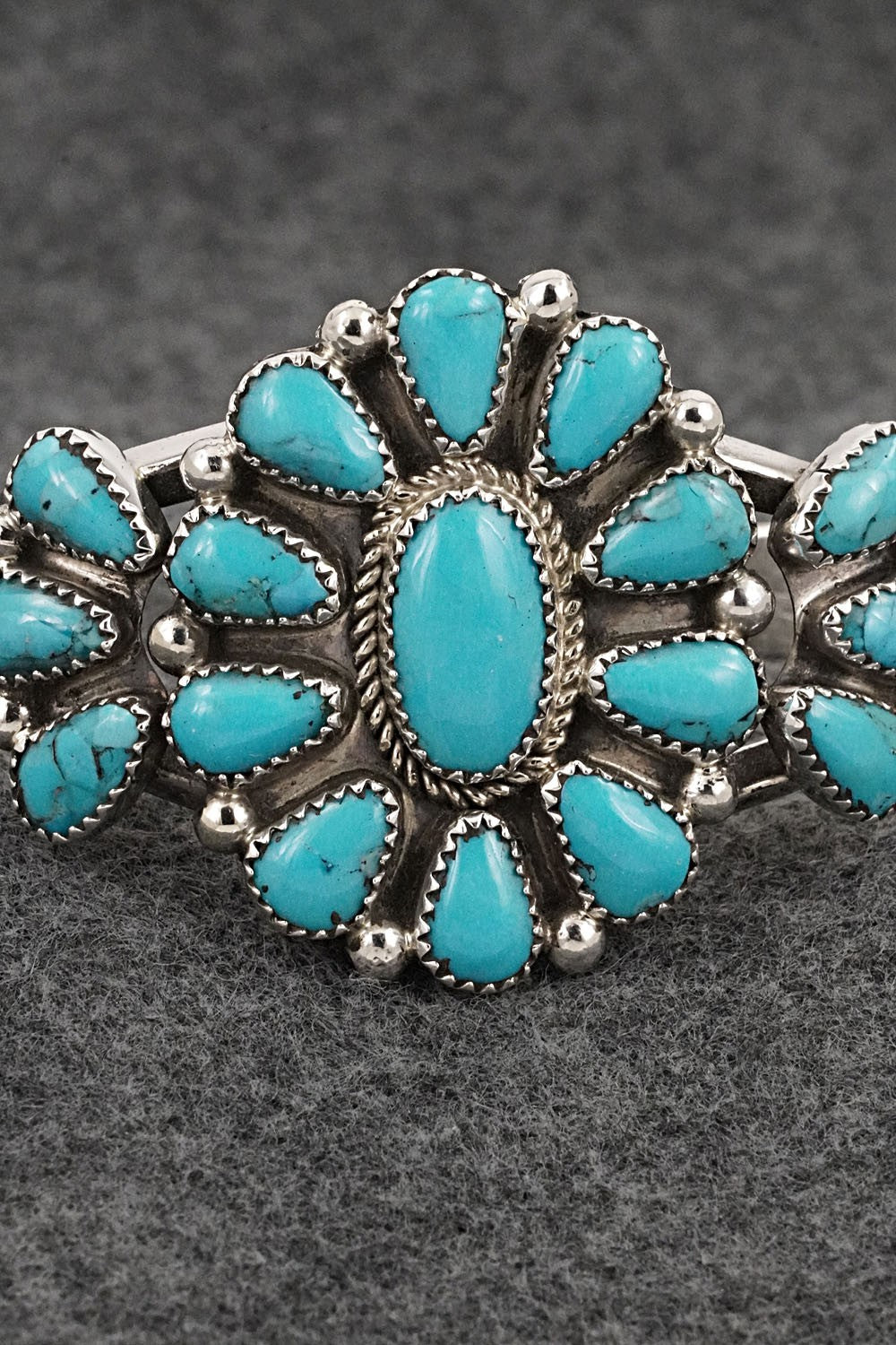 Turquoise & Sterling Silver Bracelet - Evelyn Platero