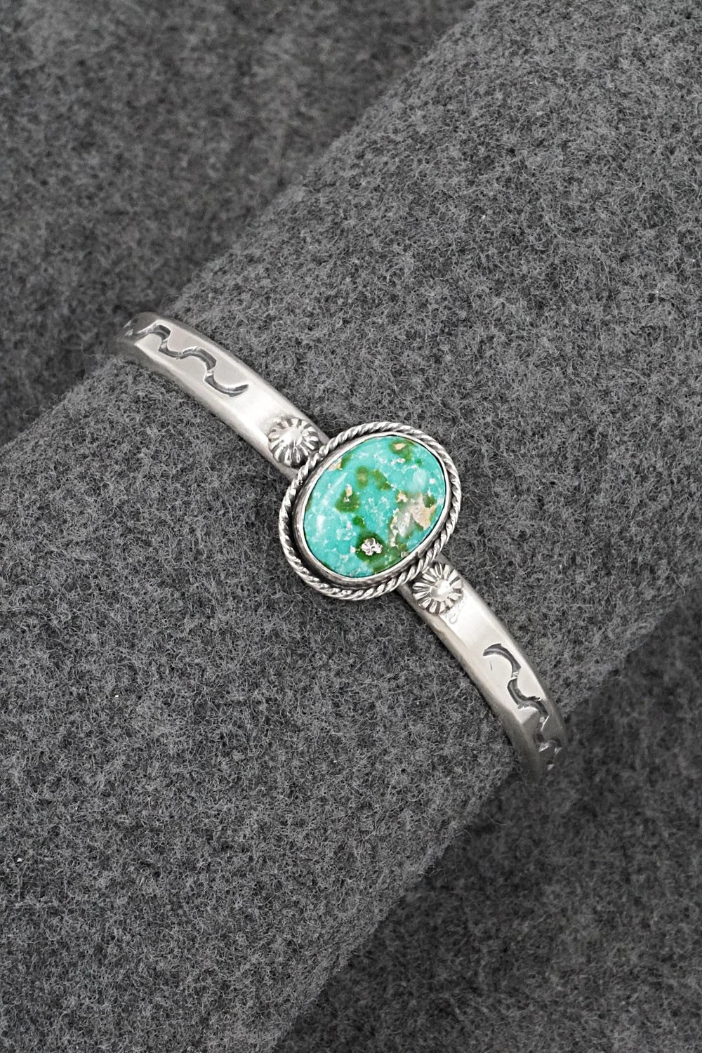 Turquoise & Sterling Silver Bracelet - Samuel Yellowhair