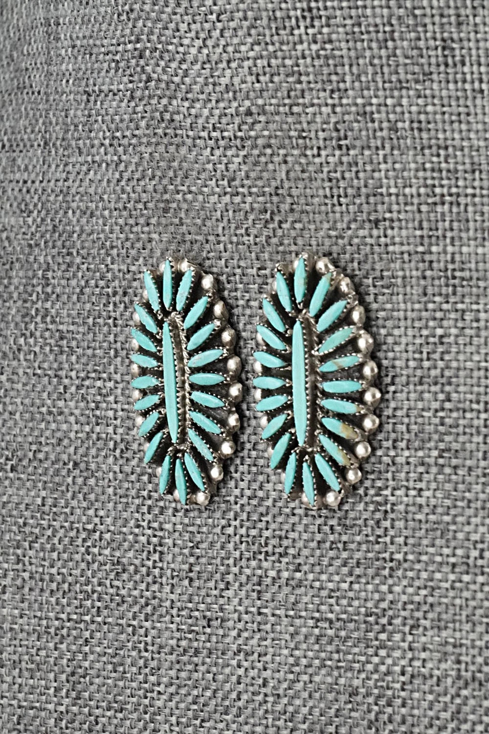 Turquoise & Sterling Silver Earrings - Lorena Peina