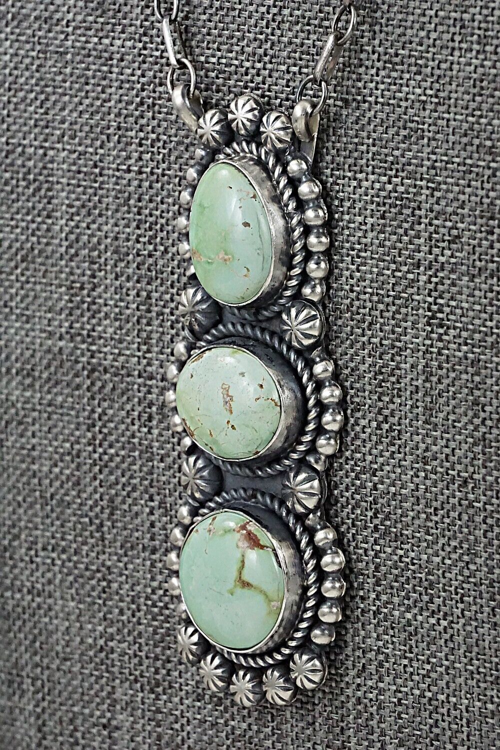 Turquoise & Sterling Silver Necklace - Jeff James