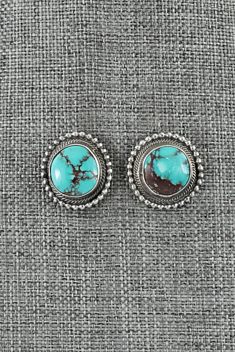 Turquoise & Sterling Silver Pendant and Earrings Set - Darrin Livingston
