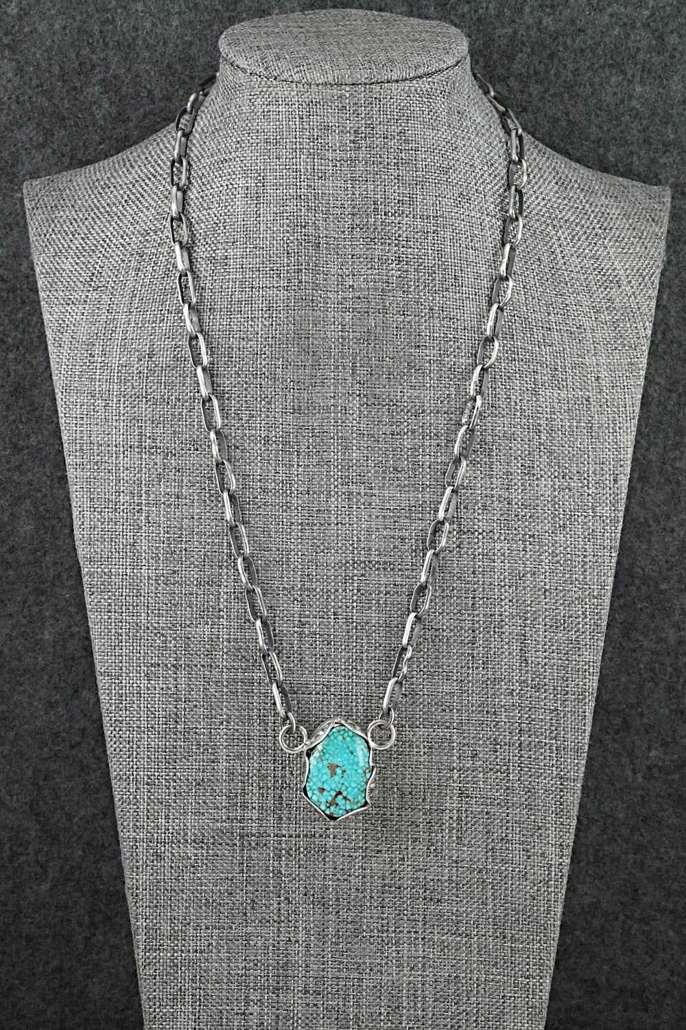 Turquoise & Sterling Silver Necklace - Paul Livingston