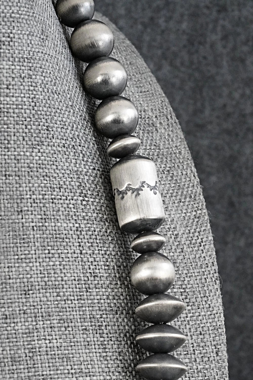 Sterling Silver Navajo Pearl Necklace 28" - Rose Martin