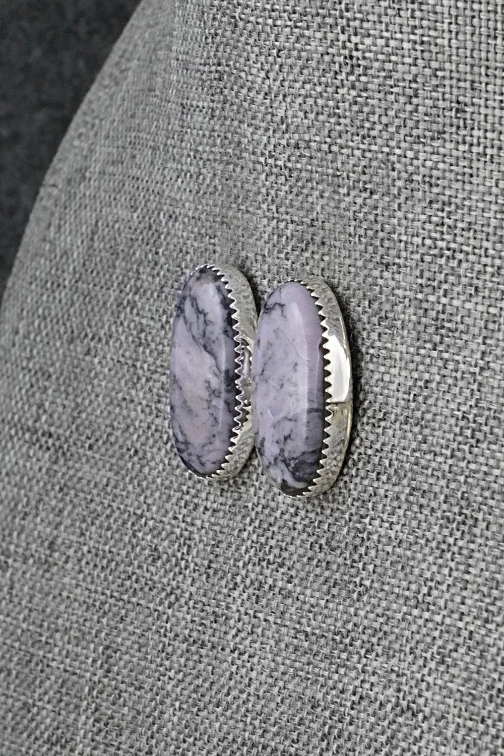 Morado & Sterling Silver Earrings - Murray Hannaweeka
