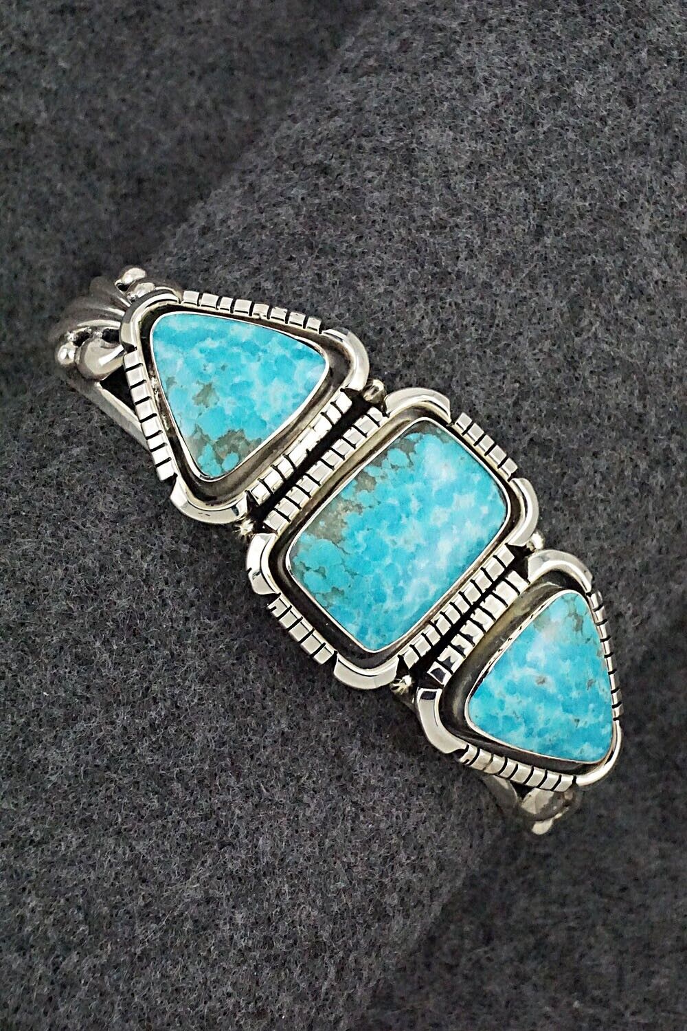 Turquoise & Sterling Silver Bracelet - David Lopez