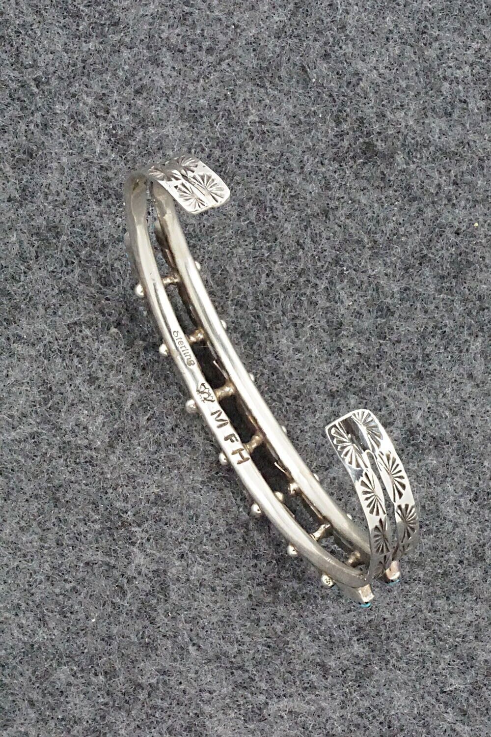 Turquoise & Sterling Silver Bracelet - Murray Hannaweeka