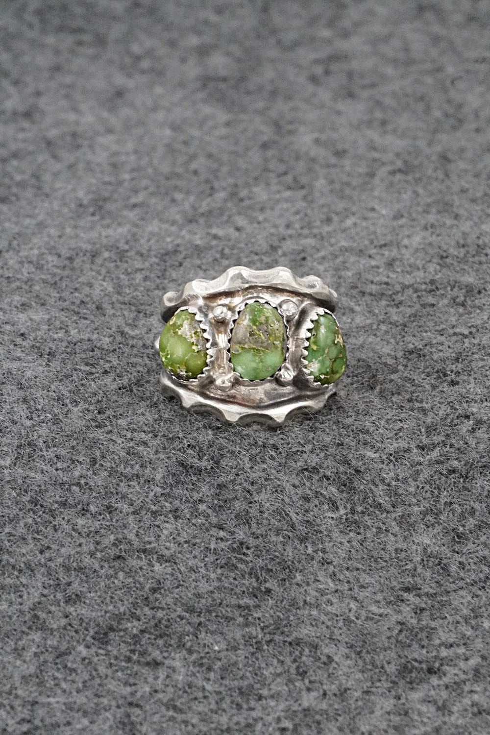 Turquoise & Sterling Silver Ring - Genevieve Francisco - Size 7