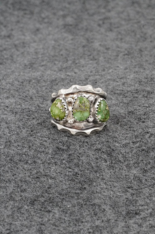 Turquoise & Sterling Silver Ring - Genevieve Francisco - Size 7