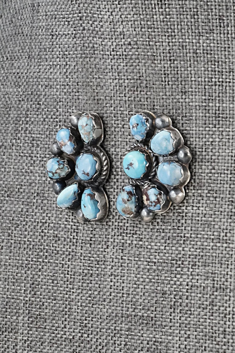 Turquoise & Sterling Silver Earrings - Phil Garcia