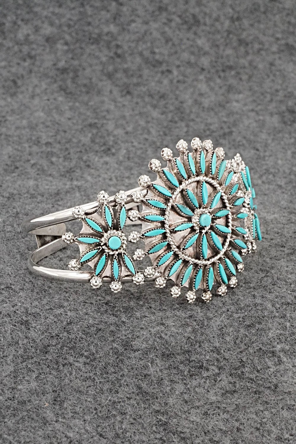 Turquoise & Sterling Silver Bracelet - Merlinda Chavez