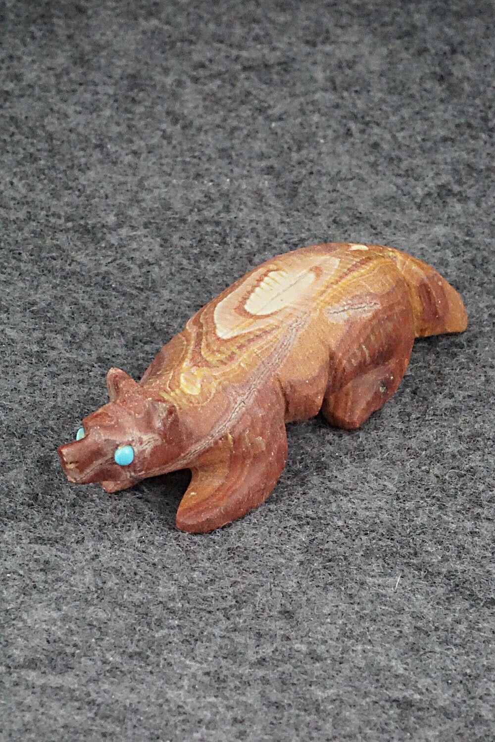 Badger Zuni Fetish Carving - Ronnie Lunasee