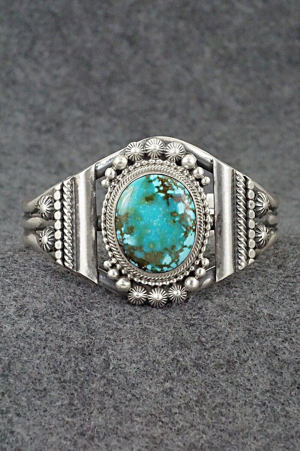 Turquoise & Sterling Silver Bracelet - Tom Lewis