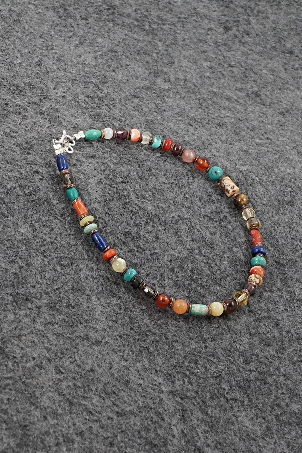 Multi-Stone & Sterling Silver Bracelet - Helen Tsosie