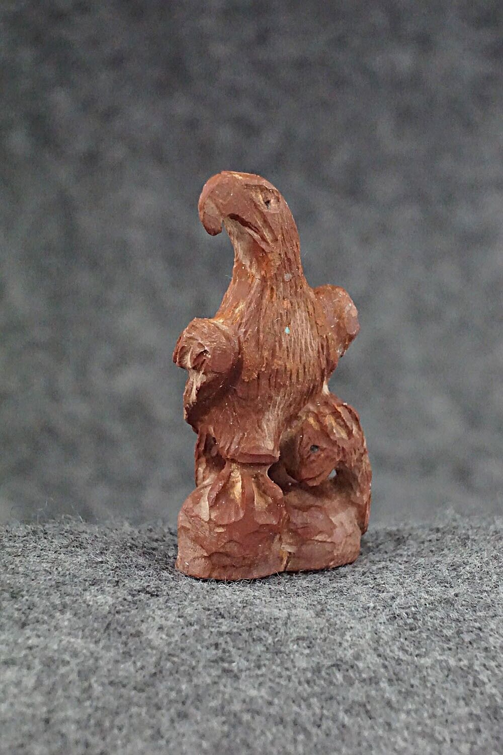 Eagle with Fish Zuni Fetish Carving - Lewis Malie